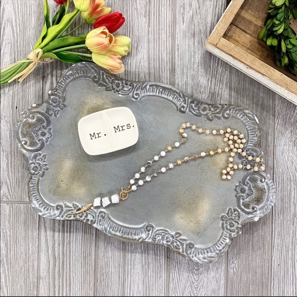 The Dark Dahlia Other - Antiqued Metal Tray